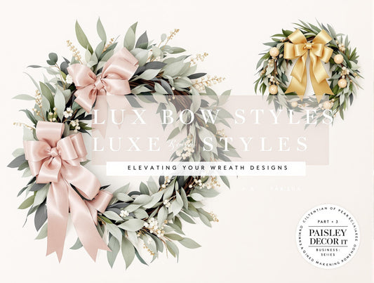 Luxe Bow Styles: Elevating Your Wreath Designs with Premium Techniques | Paisley Decor It | 10 Must Haves Part 3