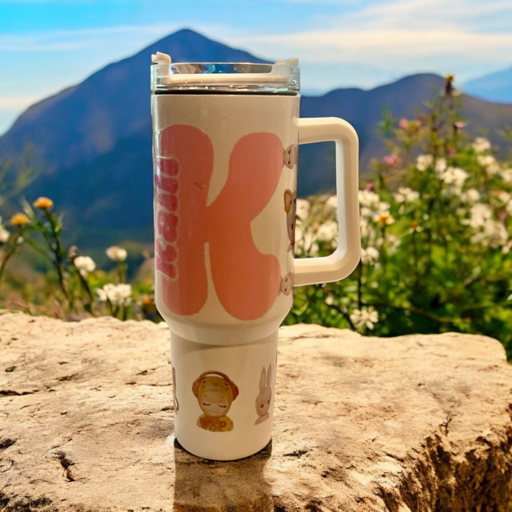 Kawaii Character Collection Tumbler - 20oz Insulated Travel Cup with Cute Animal Friends Design