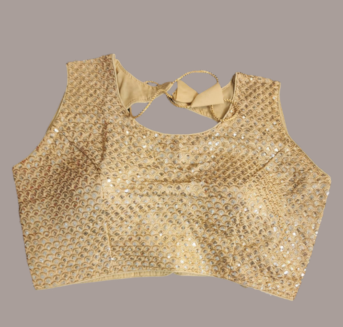 Gold sequin Crop top, Sari blouse perfect to pair up with any color sari, skirt or pant. Boho inspired