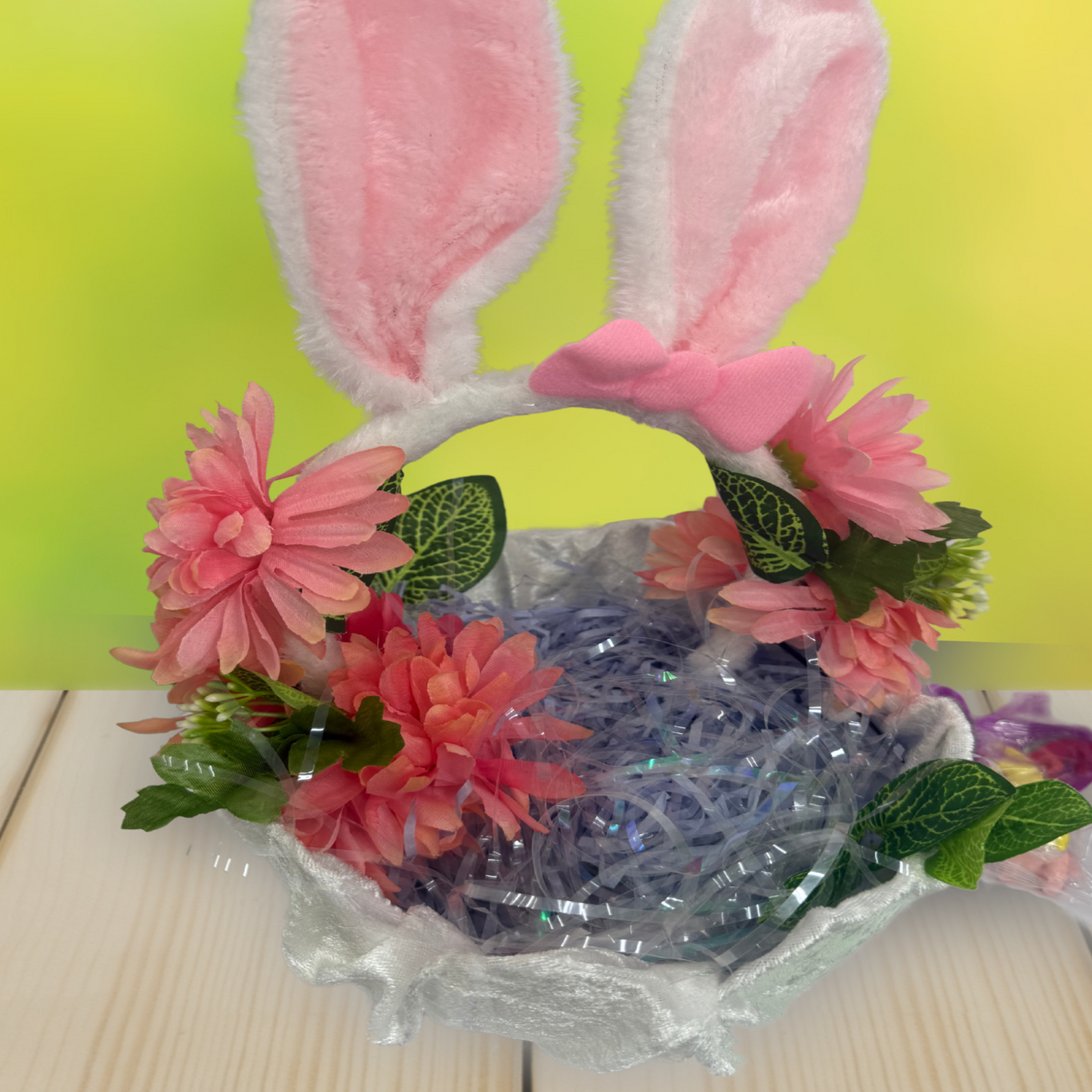 Purple and clear Easter Grass by Paisley Decor It