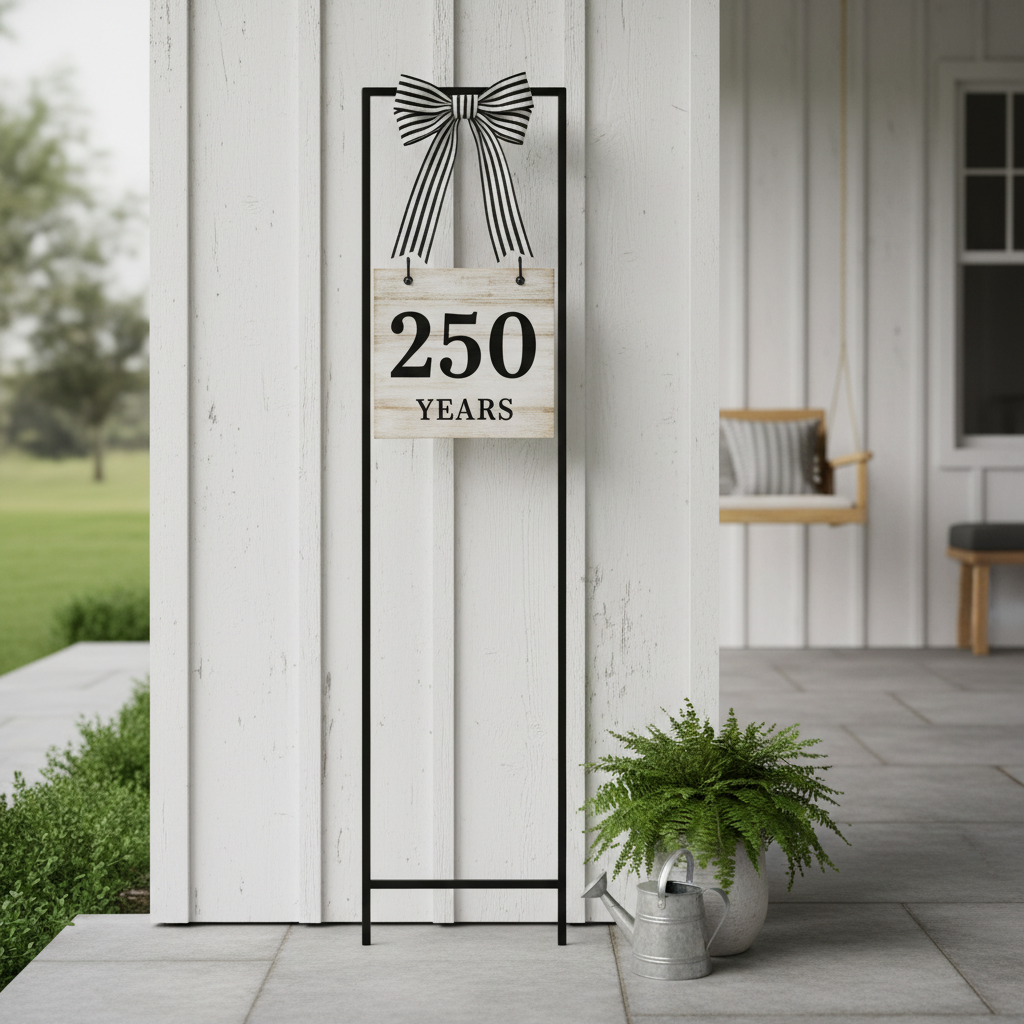 Minimalist Table Stand – 250 Years Centerpiece