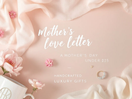 alt="Mother's Day gift guide title image featuring 'A Mother's Day Love Letter: Handcrafted Luxury Gifts Under \$25' text with elegant typography, soft floral accents, and Paisley Decor It's signature minimalist style. Handcrafted luxury gifts from