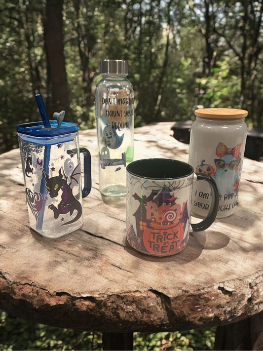 Festive Halloween Drinkware Collection - Perfect for Mayhem Moms and Spooky Fun”