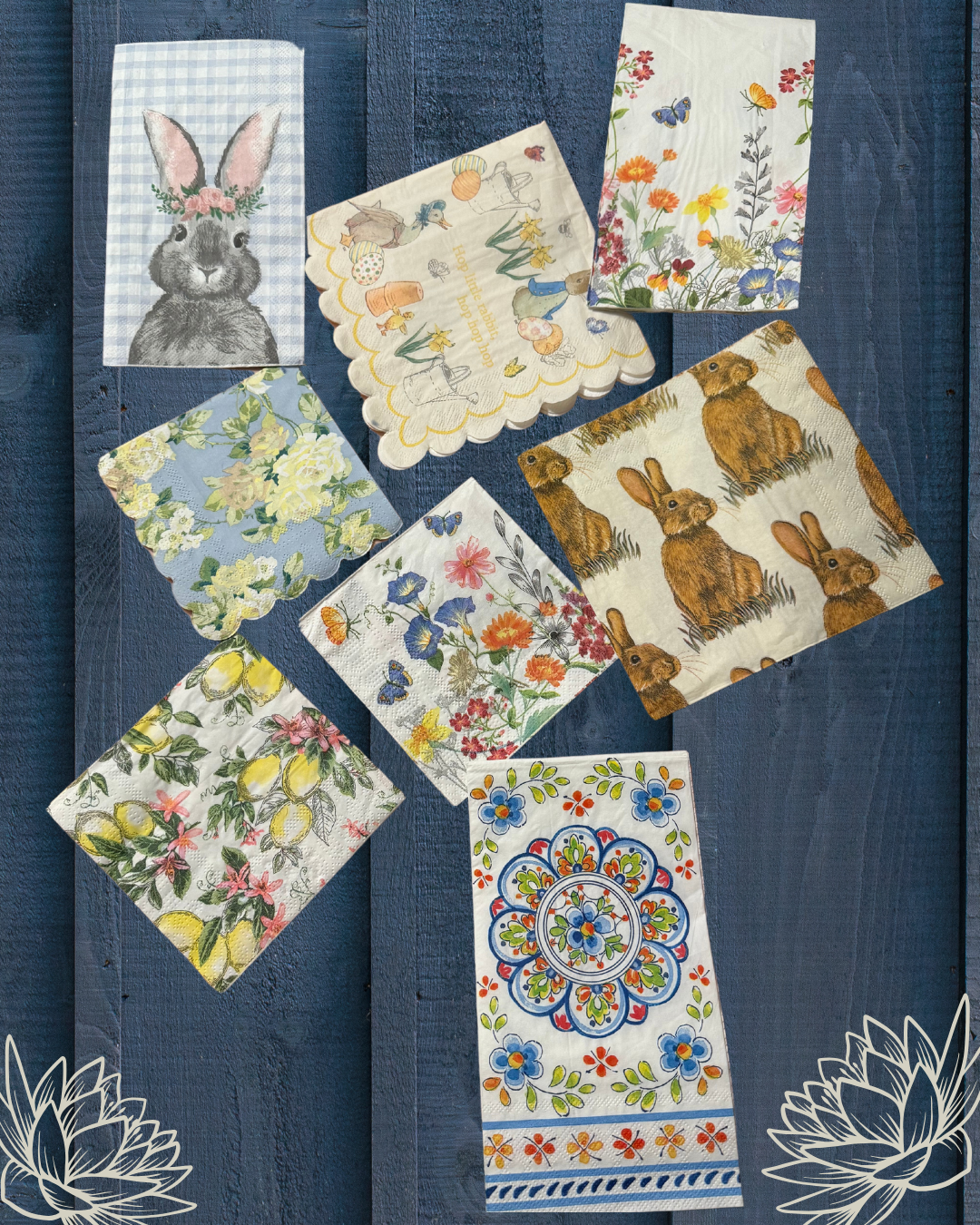 Spring Decoupage Napkin