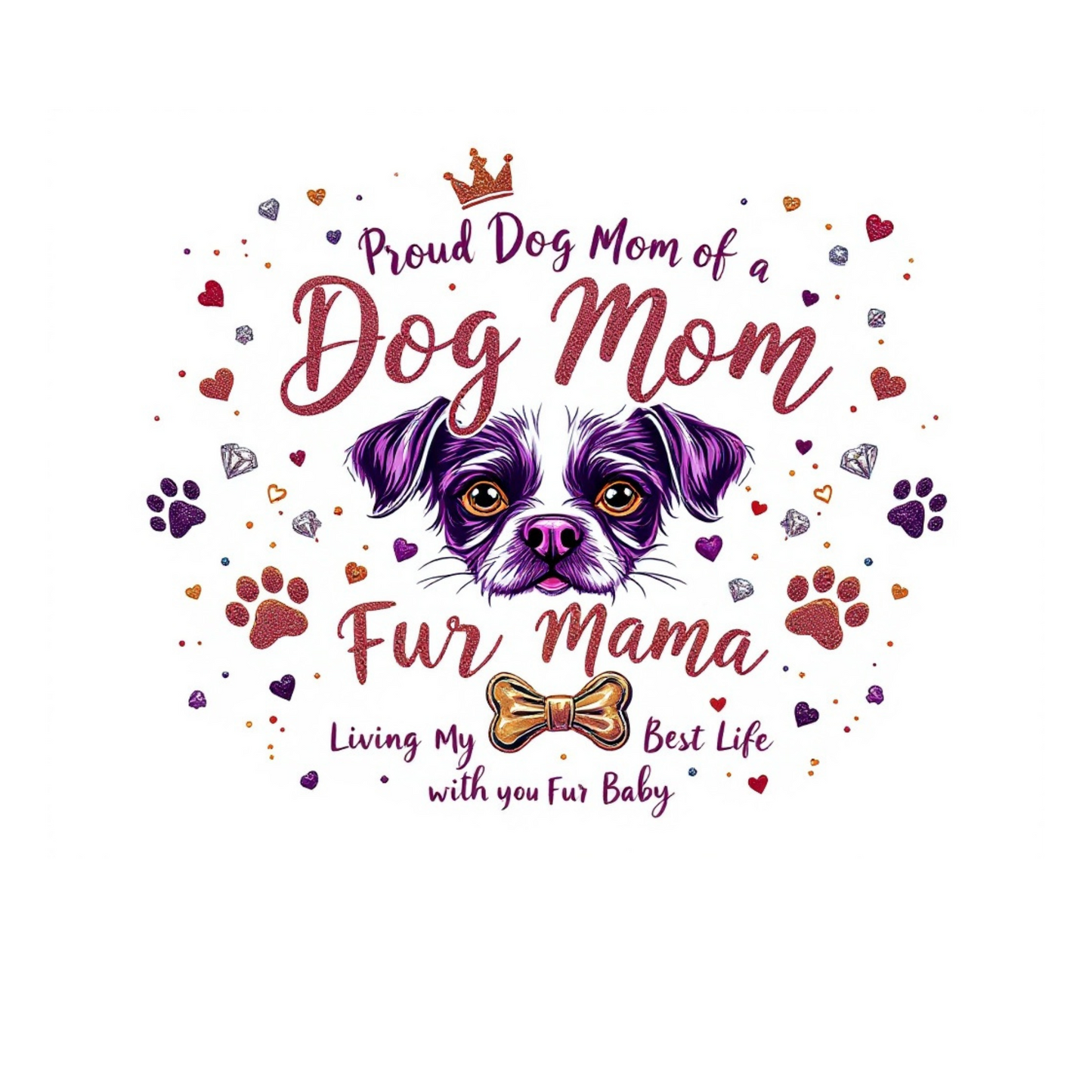 Paw-fect Love | Dog Mom Mother's Day Hoodie in Dusty Rose Sage | Limited Edition 2025