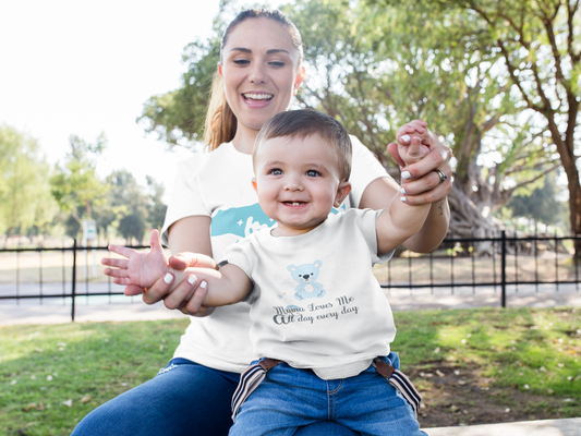 Classic white cotton infant bodysuit