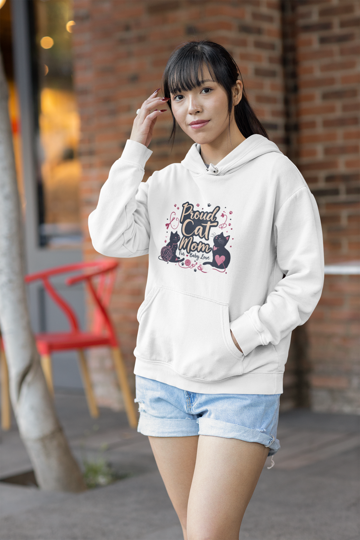 Paw-fect Love | Dog Mom Mother's Day Hoodie in Dusty Rose Sage | Limited Edition 2025