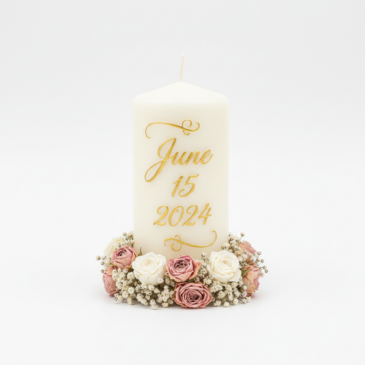 Paisley Golden Blossom Candle