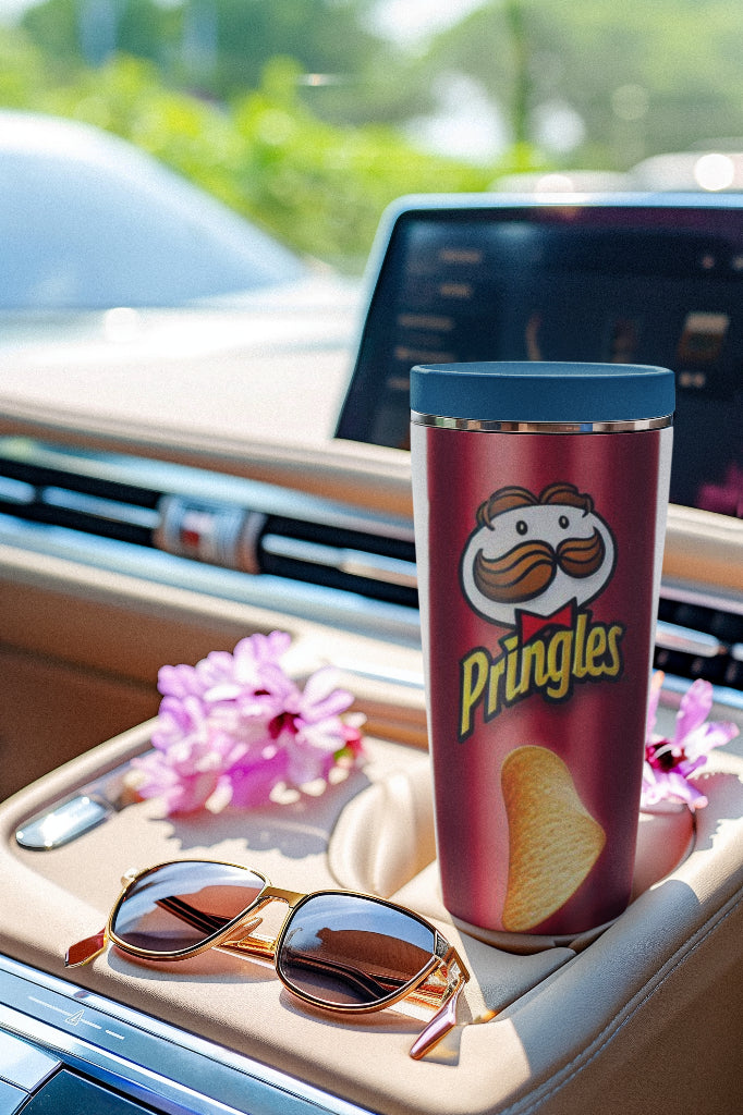 Snack Attack Insulated Tumbler - 20oz Stainless Steel Tumbler with Funny Warning Label