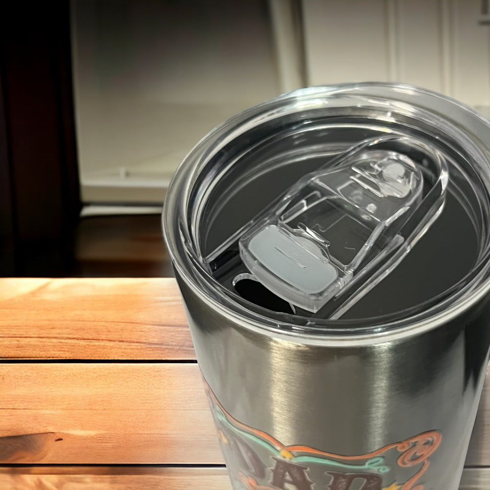 Dad Legend Vintage-Style Tumbler - 20oz Insulated Steel Cup | Father's Day Gift