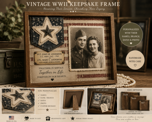 Personalized Heritage Keepsake Frame - The Legacy Collection
