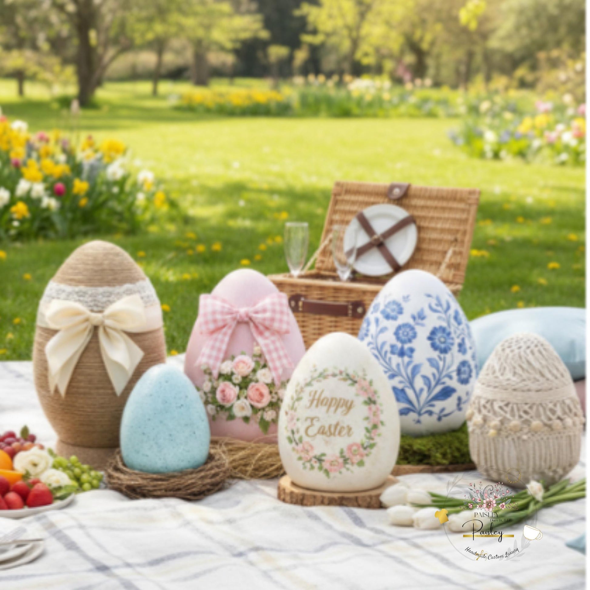 Azure Garden 30" Brown Goose Egg