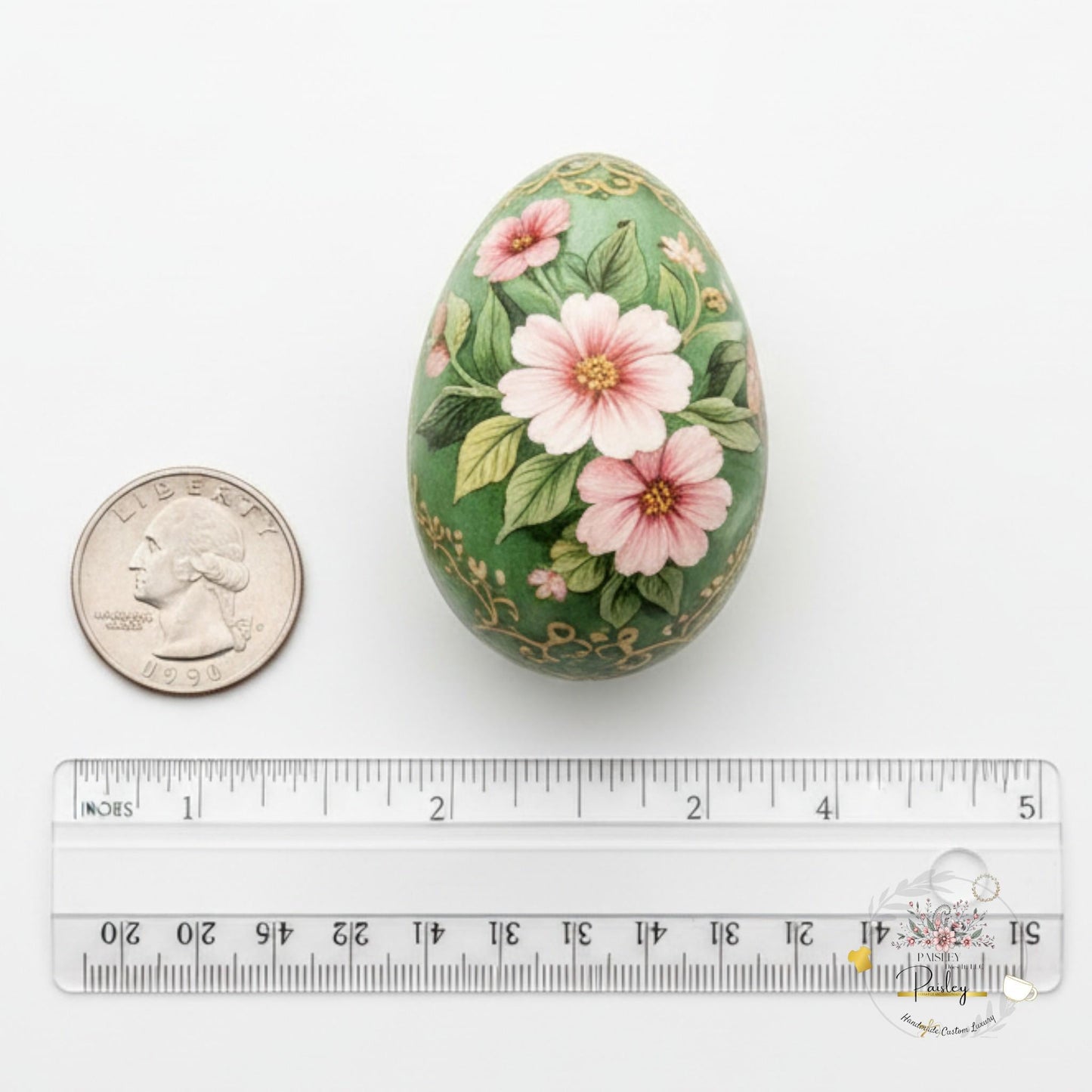Easter Wooden Eggs 2.5” Set of 6 or 12 Mix & Match Floral Decor