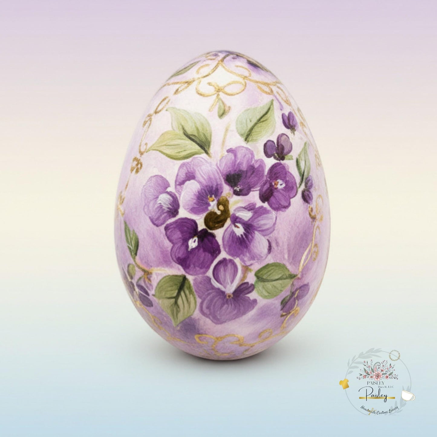 Easter Wooden Eggs 2.5” Set of 6 or 12 Mix & Match Floral Decor