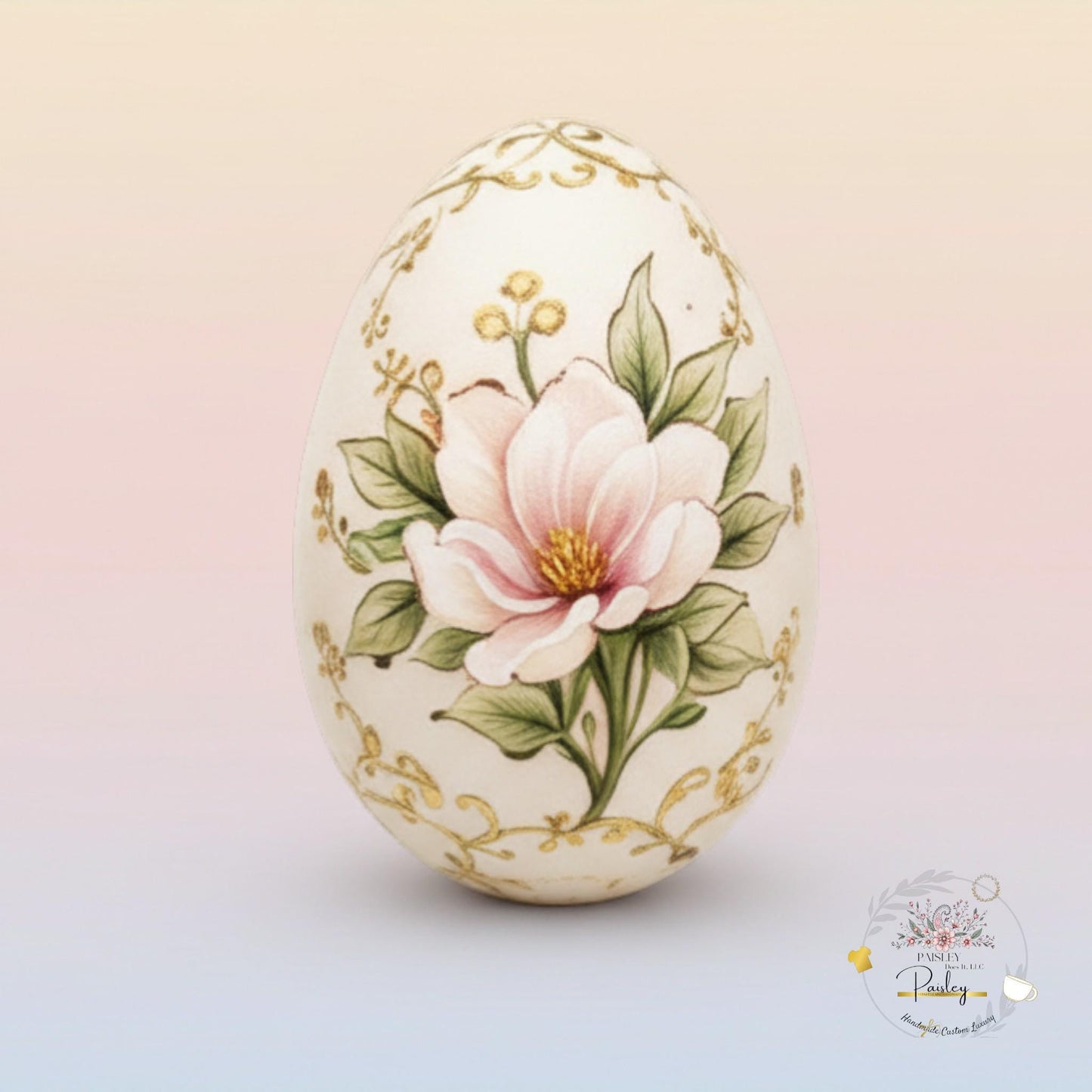 Easter Wooden Eggs 2.5” Set of 6 or 12 Mix & Match Floral Decor
