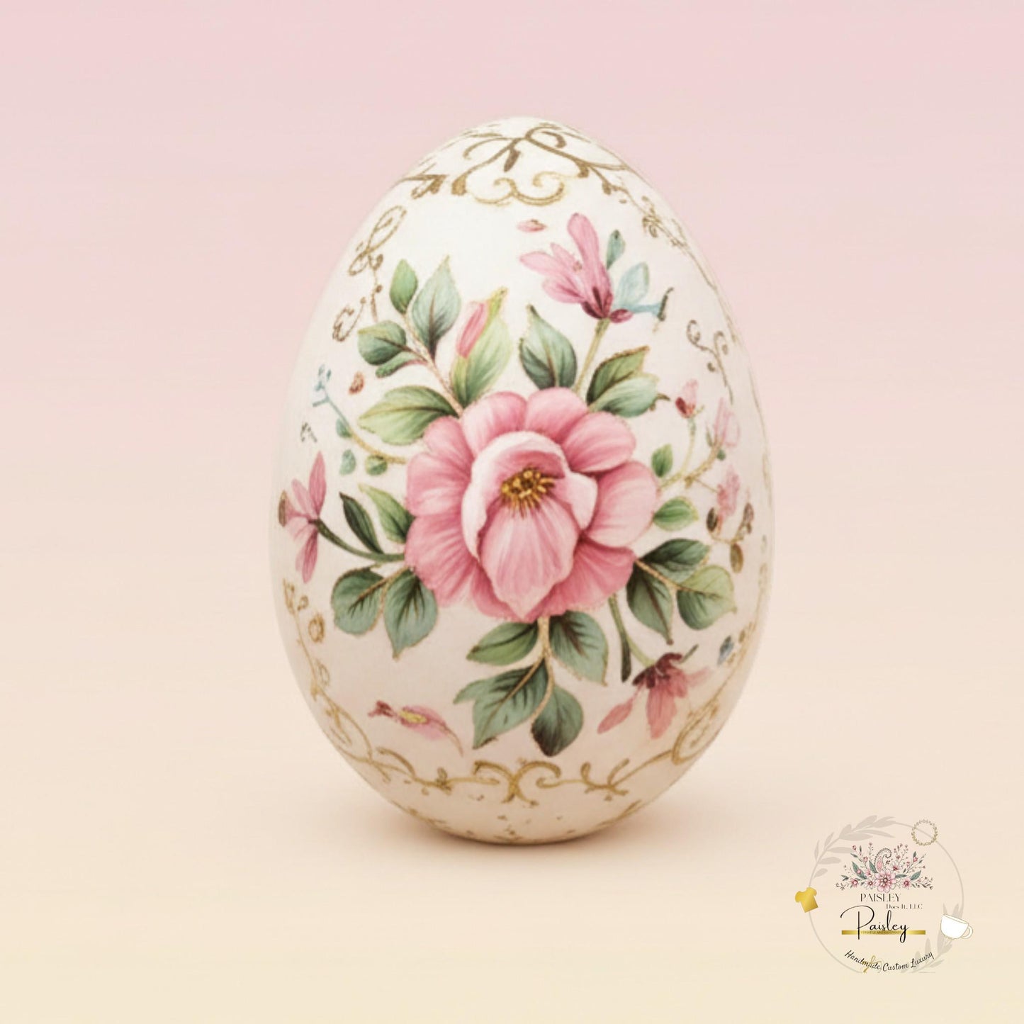 Easter Wooden Eggs 2.5” Set of 6 or 12 Mix & Match Floral Decor
