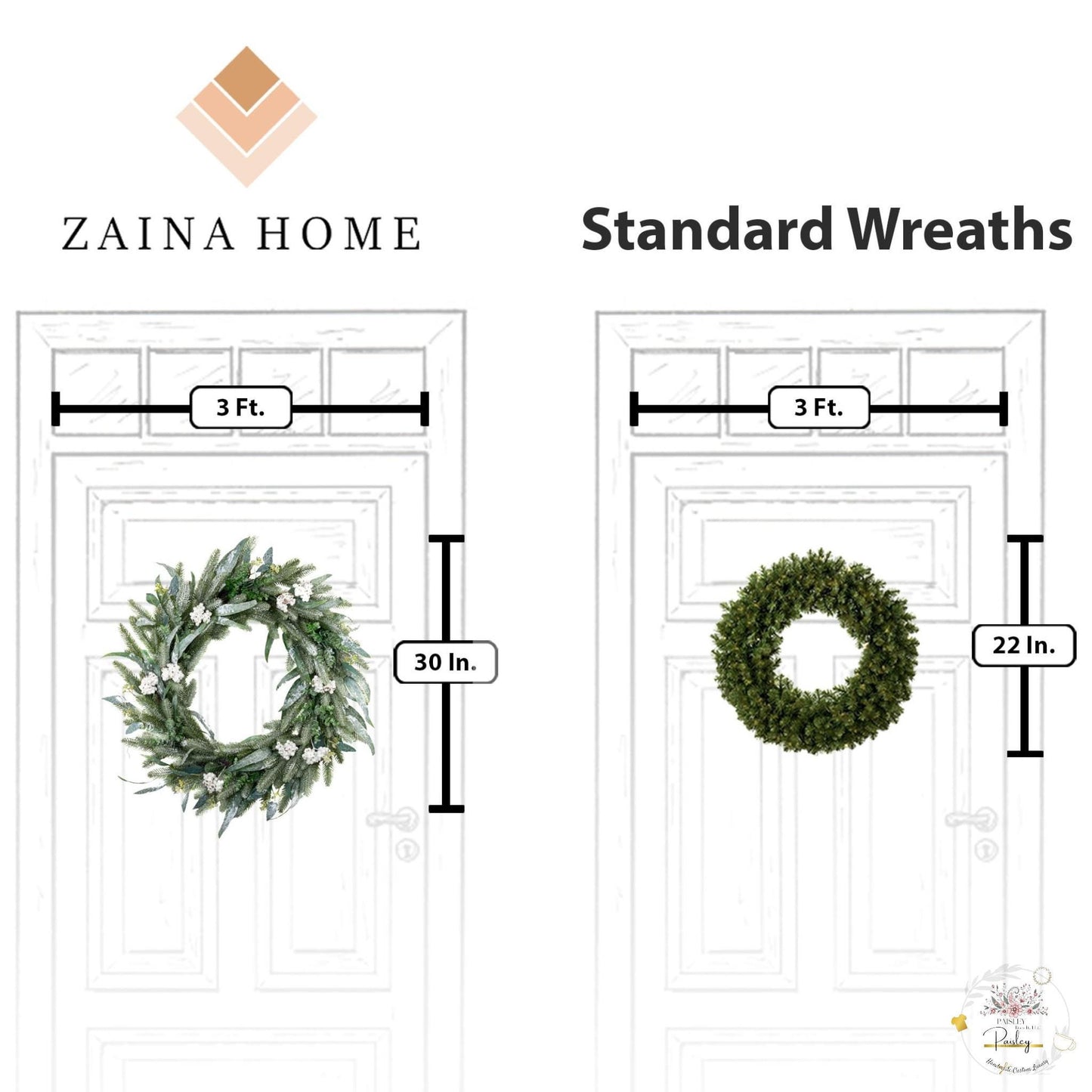 Personalized Interchangeable Wooden Sign Insert Wreath Center Monogram Family Name Welcome Door Decor Gift