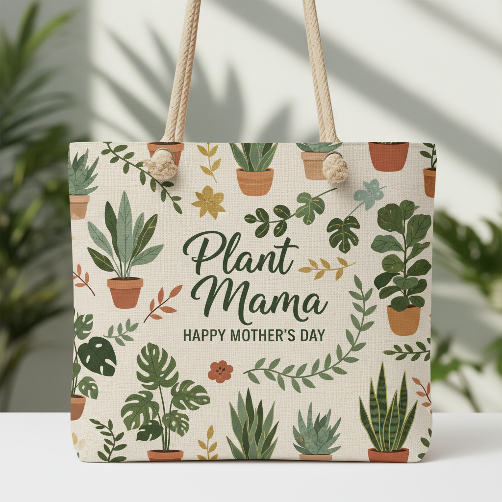 Plant Lover Mom Tote Bag
