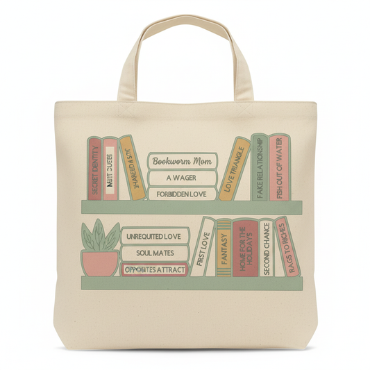 Book Lover Mom Tote Bag