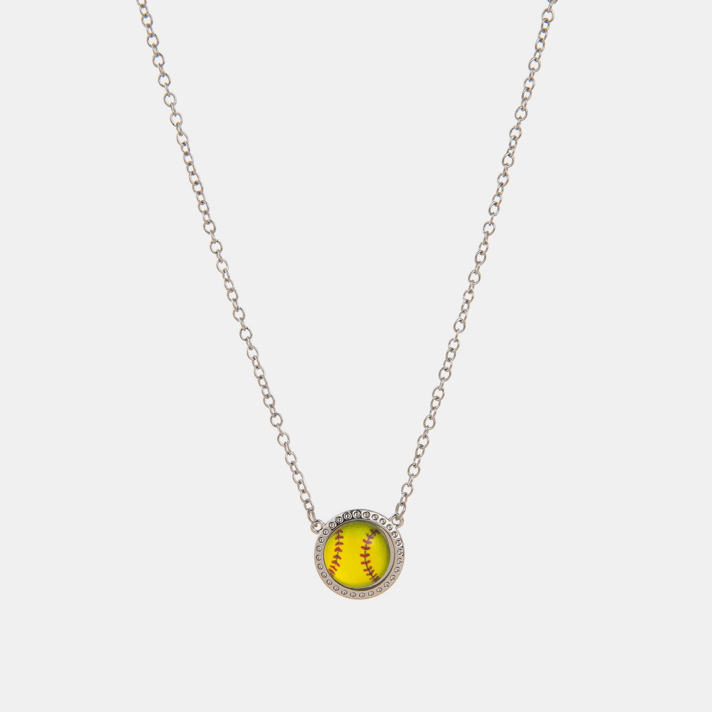 Handcrafted sporty resin necklace with shell and 14K gold-plated accents by Paisley Decor It