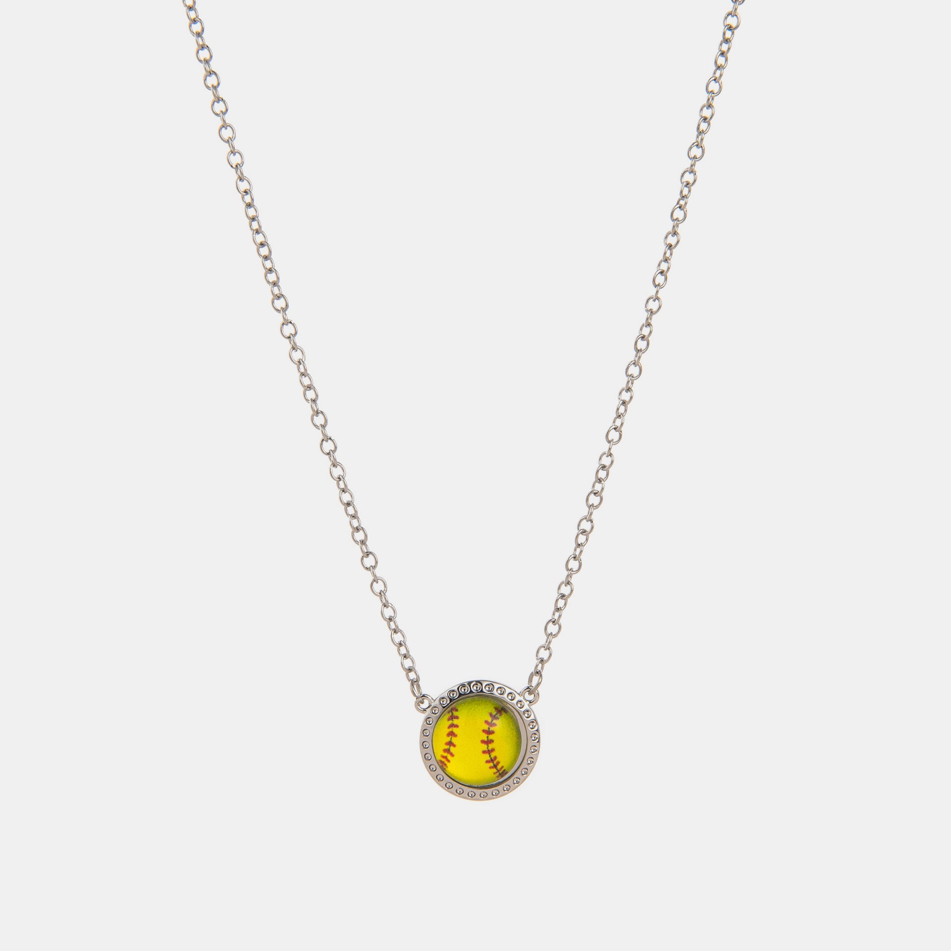 Handcrafted sporty resin necklace with shell and 14K gold-plated accents by Paisley Decor It