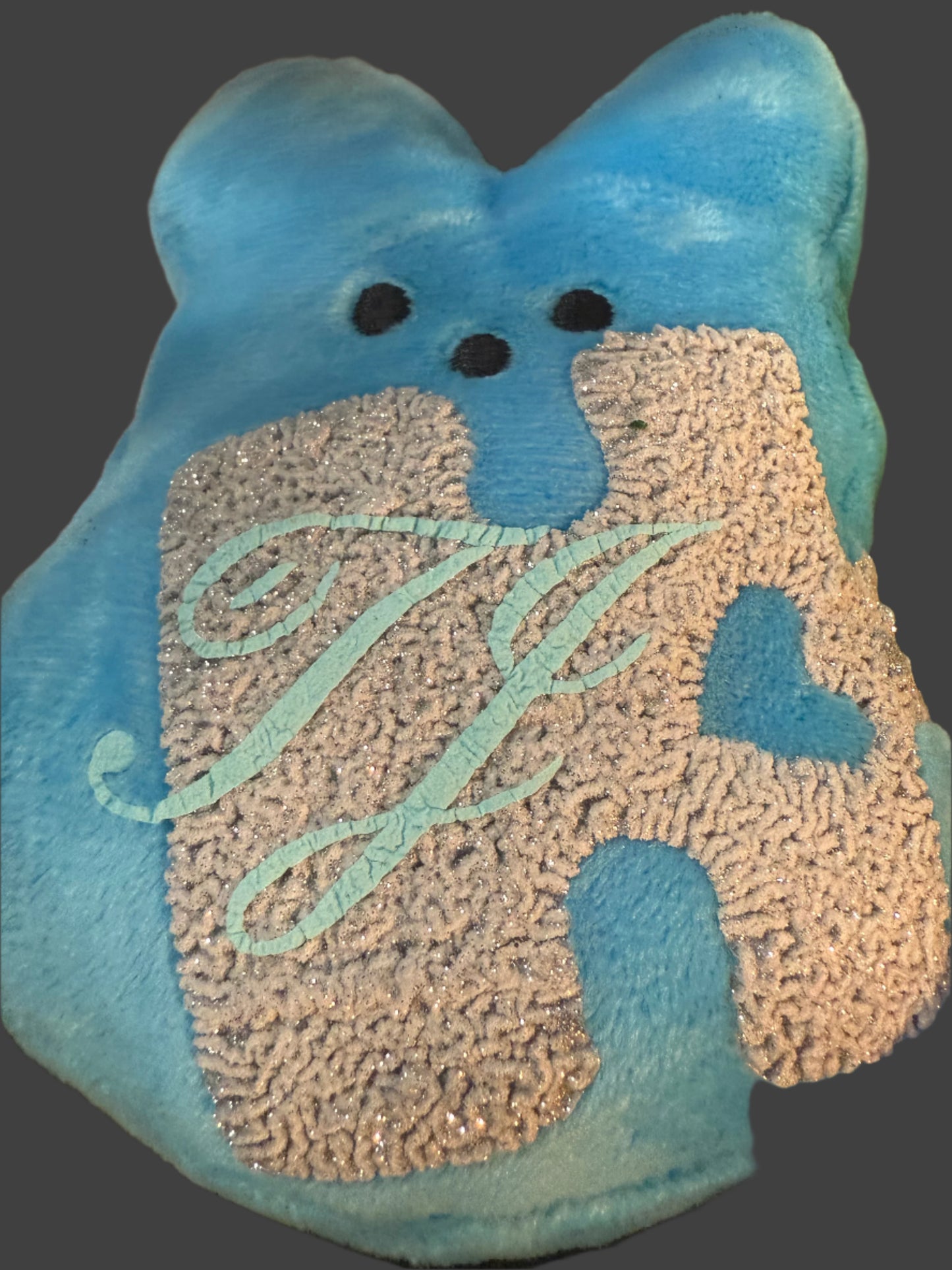 Personalized Easter Peep with custom name, handcrafted marshmallow treats by Paisley Decor It