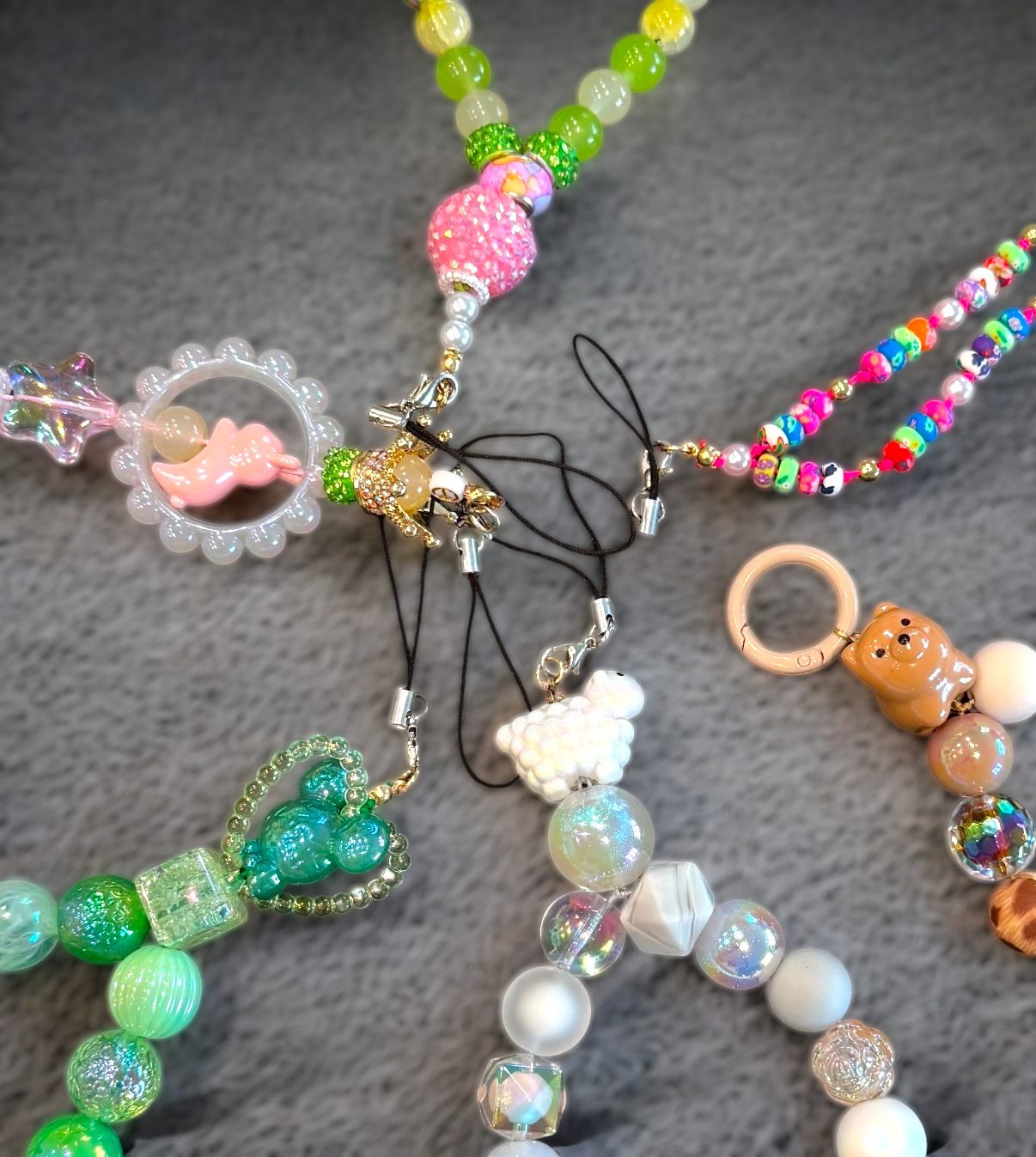 ✨ Handmade Beaded Cell Phone Charms – Trendy & Stylish Phone Accessories!